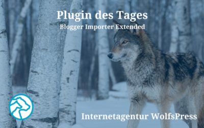 Geniales Plugin des Tages: Blogger Importer Extended
